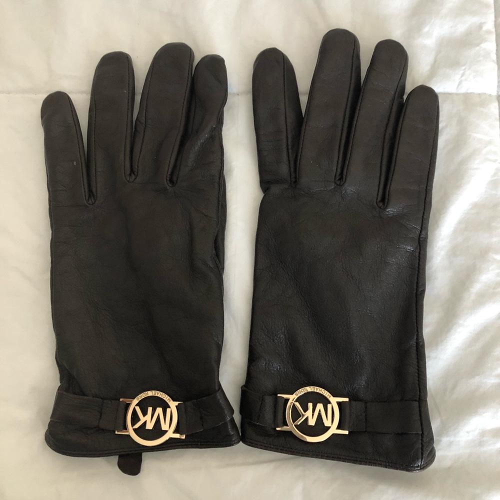 Michael Kors Leather Gloves